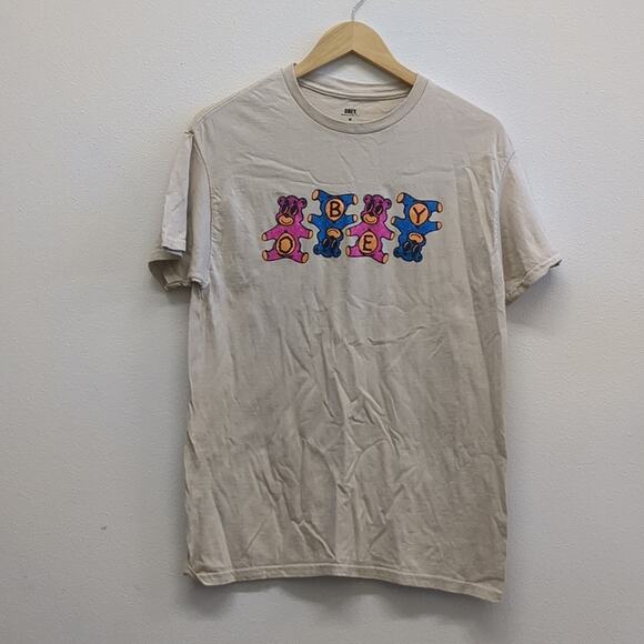 OBEY. teddy bear graphic tee shirt size medium 100% cotton - Picture 1 of 4